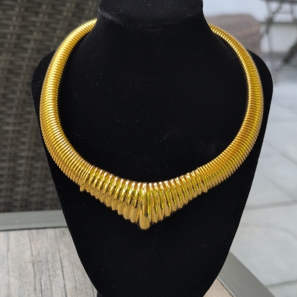 Napier Vintage Goldtone Choker - Picture 1 of 6